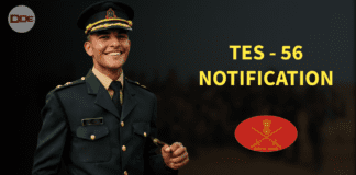 TES 56 Notification Indian Army