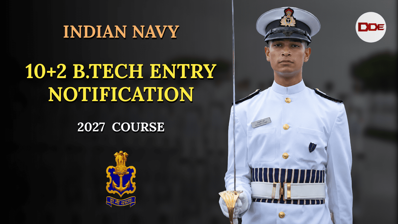 10+2 b.tech cadet entry scheme notification 2027