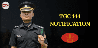 tgc 144 notification indian army