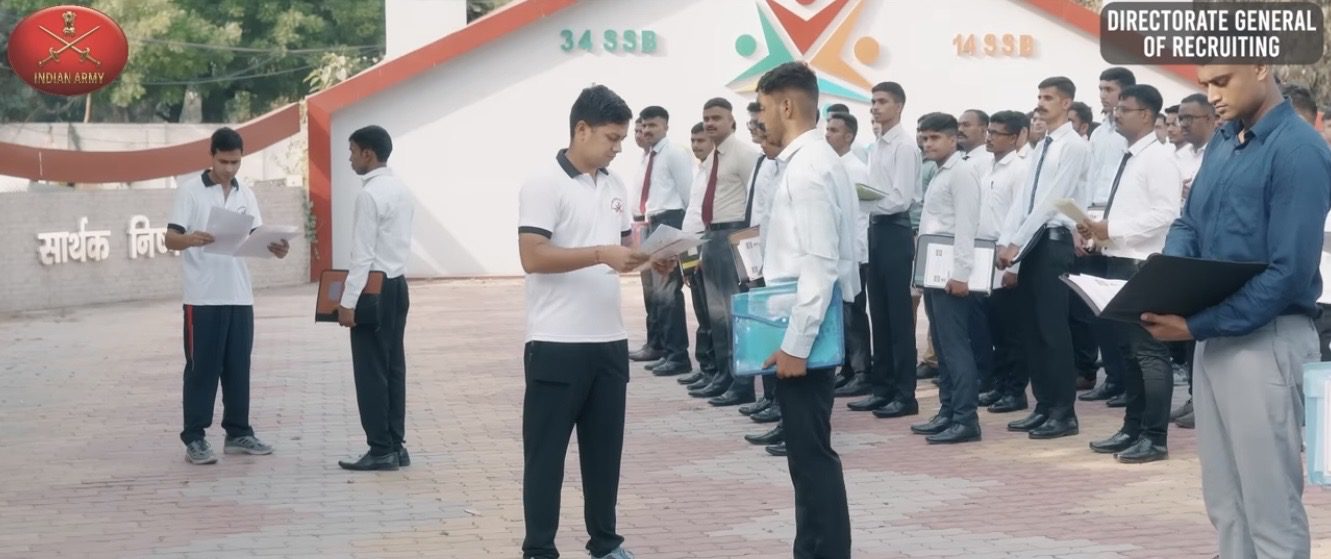 Candidates undergoing documentation at SSB.