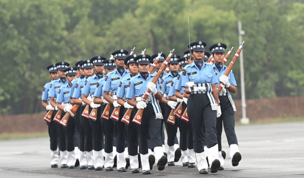 Cadets marching at AFA