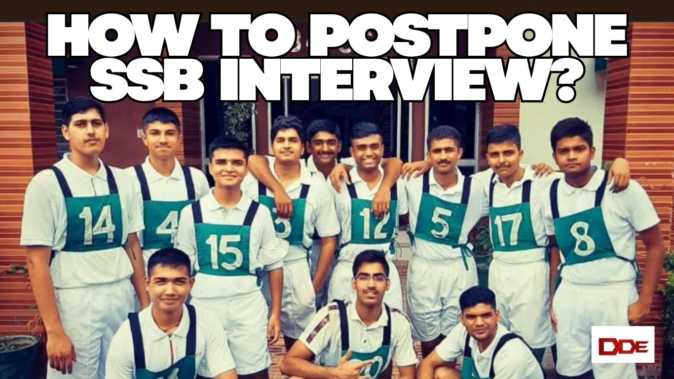 How to postpone SSB interview?