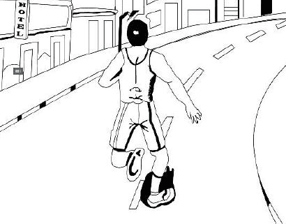 A man running: TAT blank story idea