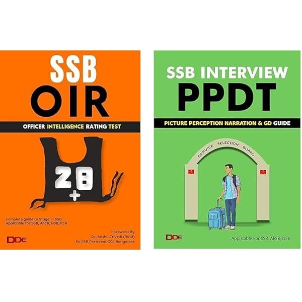 SSB OIR and PPDT books by DDE.