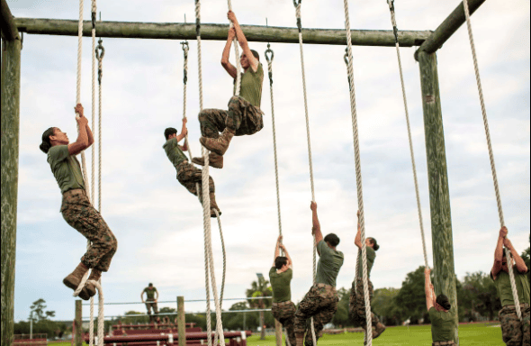 Climbing vertical rope