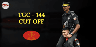 tgc 144 Cut off Indian military academy