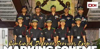 CDS Exam Marking Scheme