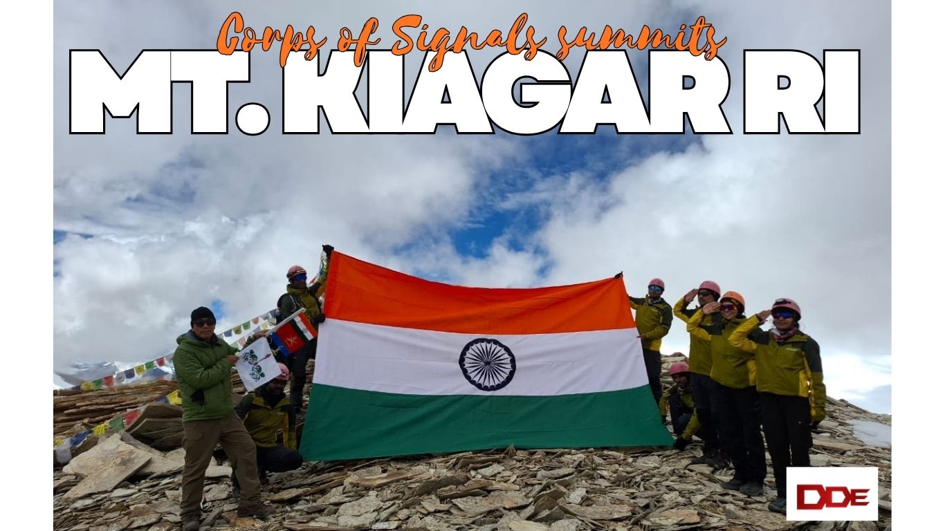 Mt. Kiagar Ri summit by Indian Army Corps of Signals