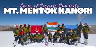 Mt Mentok Kangri summit