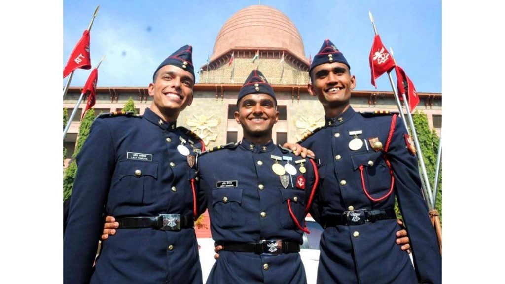 Officer cadets at NDA