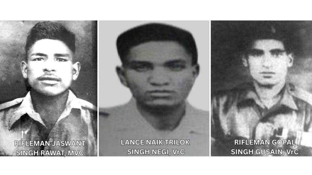 War heroes of the Battle of Nuranang, 1962
