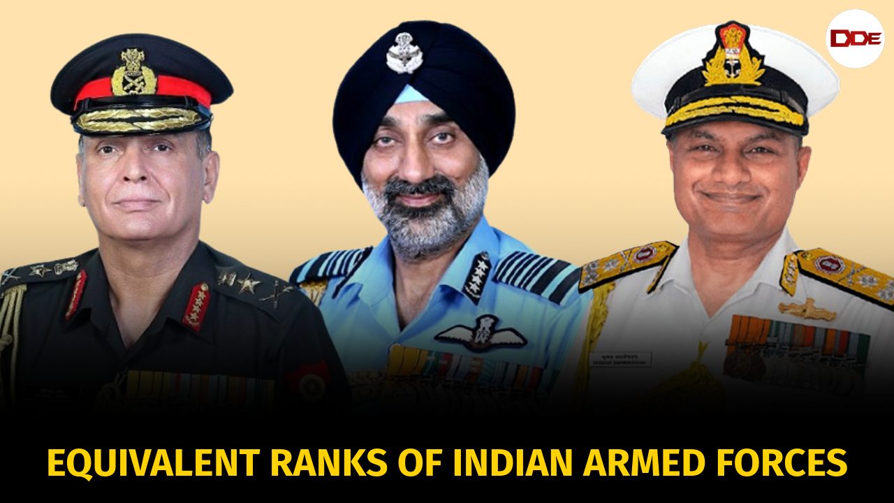 equivalent ranks indian armed forces