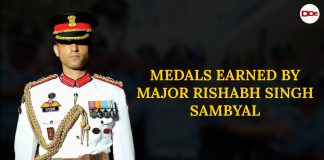 Medals and Badges of Major Rishabh Singh Sambyal