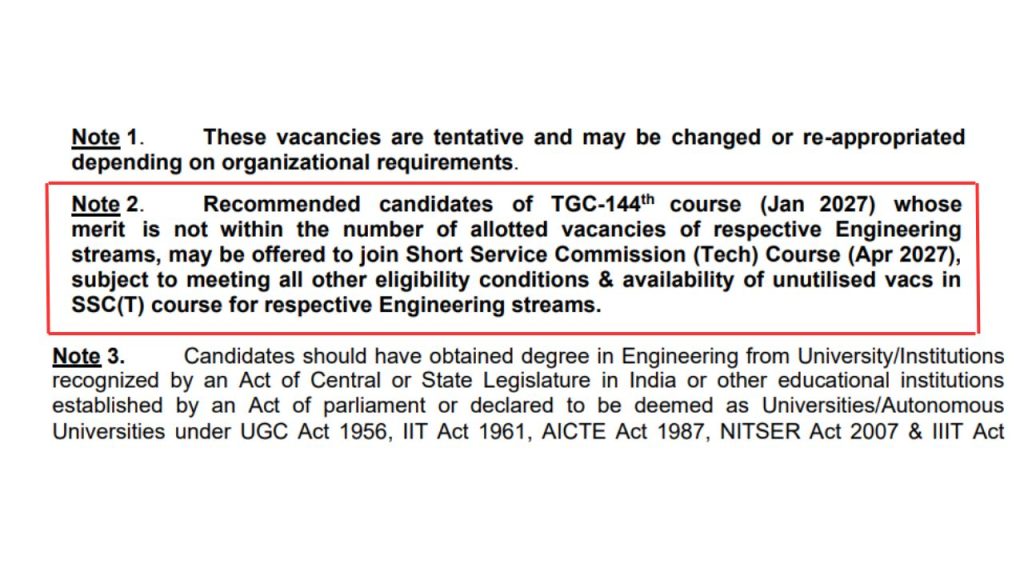 TGC merit out candidates are offered a seat at OTA Gaya