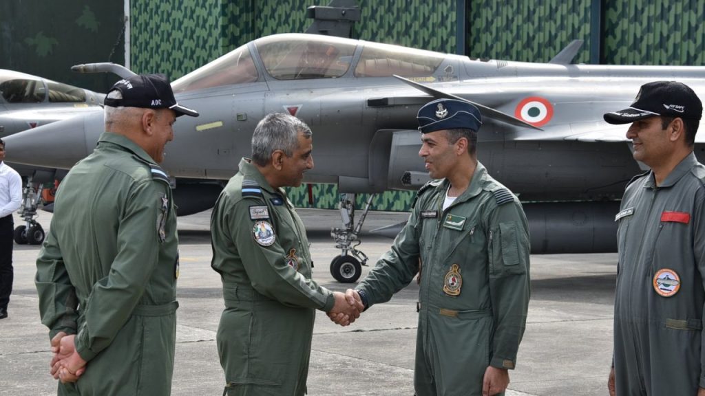 Air Marshal Dixit with other personnel