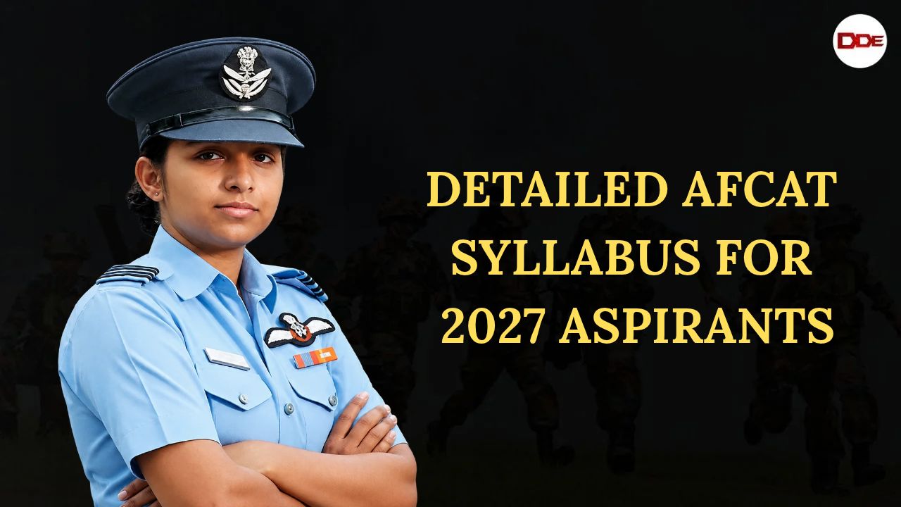 Detailed AFCAT syllabus for 2027 aspirants