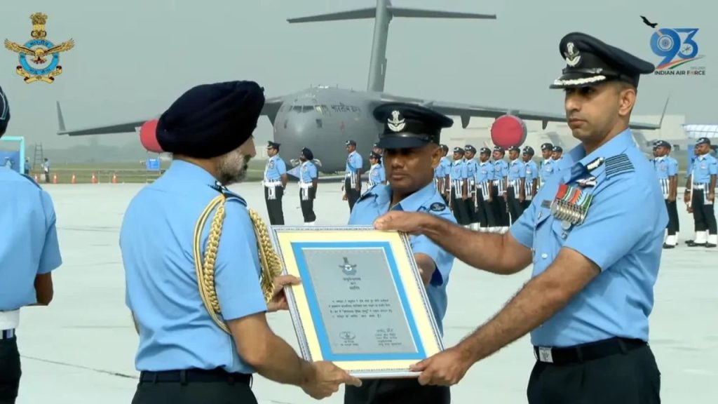 Air Chief Marshal Amar Preet Singh at No. 17 Squadron