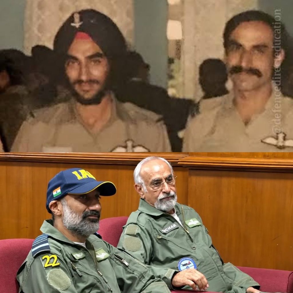 IAF Chief with Wg Cdr Kochar (Retd)