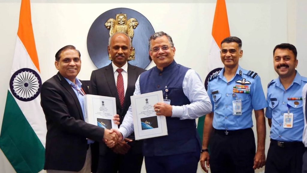 Signing of deal for IAF GSAT-7C satellite