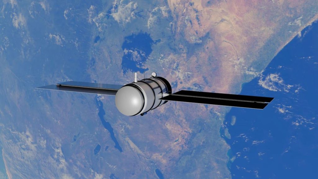 Satellite in space